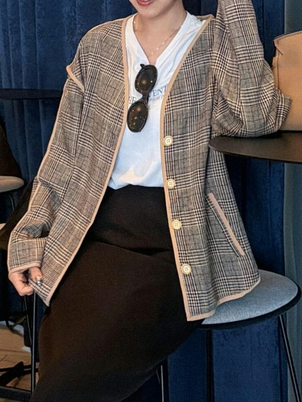 Women's Plaid Casual Versatile Daily Long Sleeve Jackets